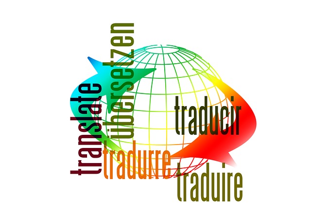 Diverse interpretazioni della parola "TRANSLATE" su un globo.
