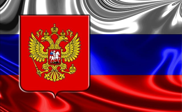 A design of the Russian flag.